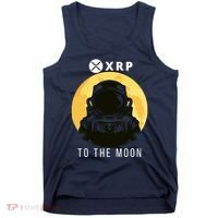 Funny XRP To The Moon Cryptocurrency Ripple Gift XRP Blockchain Crypto Trader Tank Top thumb 0