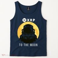 Funny XRP To The Moon Cryptocurrency Ripple Gift XRP Blockchain Crypto Trader Tank Top thumb 2