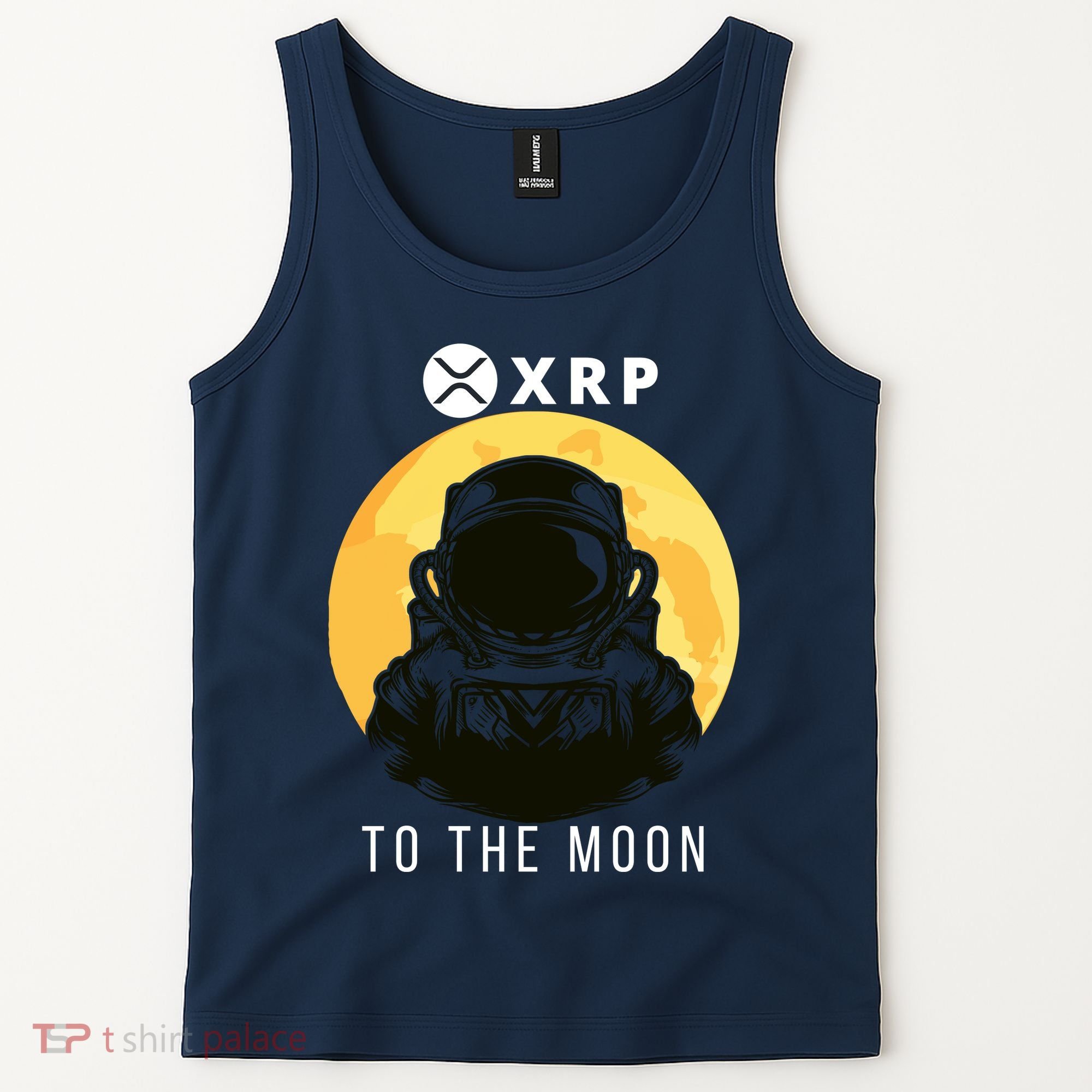 Funny XRP To The Moon Cryptocurrency Ripple Gift XRP Blockchain Crypto Trader Tank Top