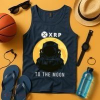 Funny XRP To The Moon Cryptocurrency Ripple Gift XRP Blockchain Crypto Trader Tank Top thumb 4