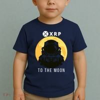 Funny XRP To The Moon Cryptocurrency Ripple Gift XRP Blockchain Crypto Trader Toddler T-Shirt thumb 2