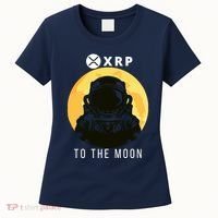 Funny XRP To The Moon Cryptocurrency Ripple Gift XRP Blockchain Crypto Trader Women's T-Shirt thumb 0