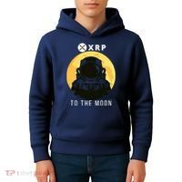 Funny XRP To The Moon Cryptocurrency Ripple Gift XRP Blockchain Crypto Trader Kids Hoodie thumb 4