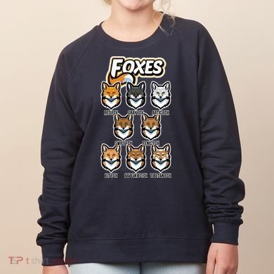 Foxes Of The World Fox Types Women's Sweatshirt