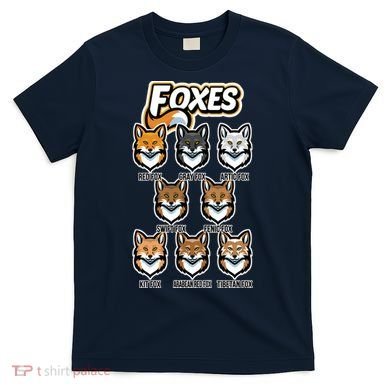 Foxes Of The World Fox Types T-Shirt