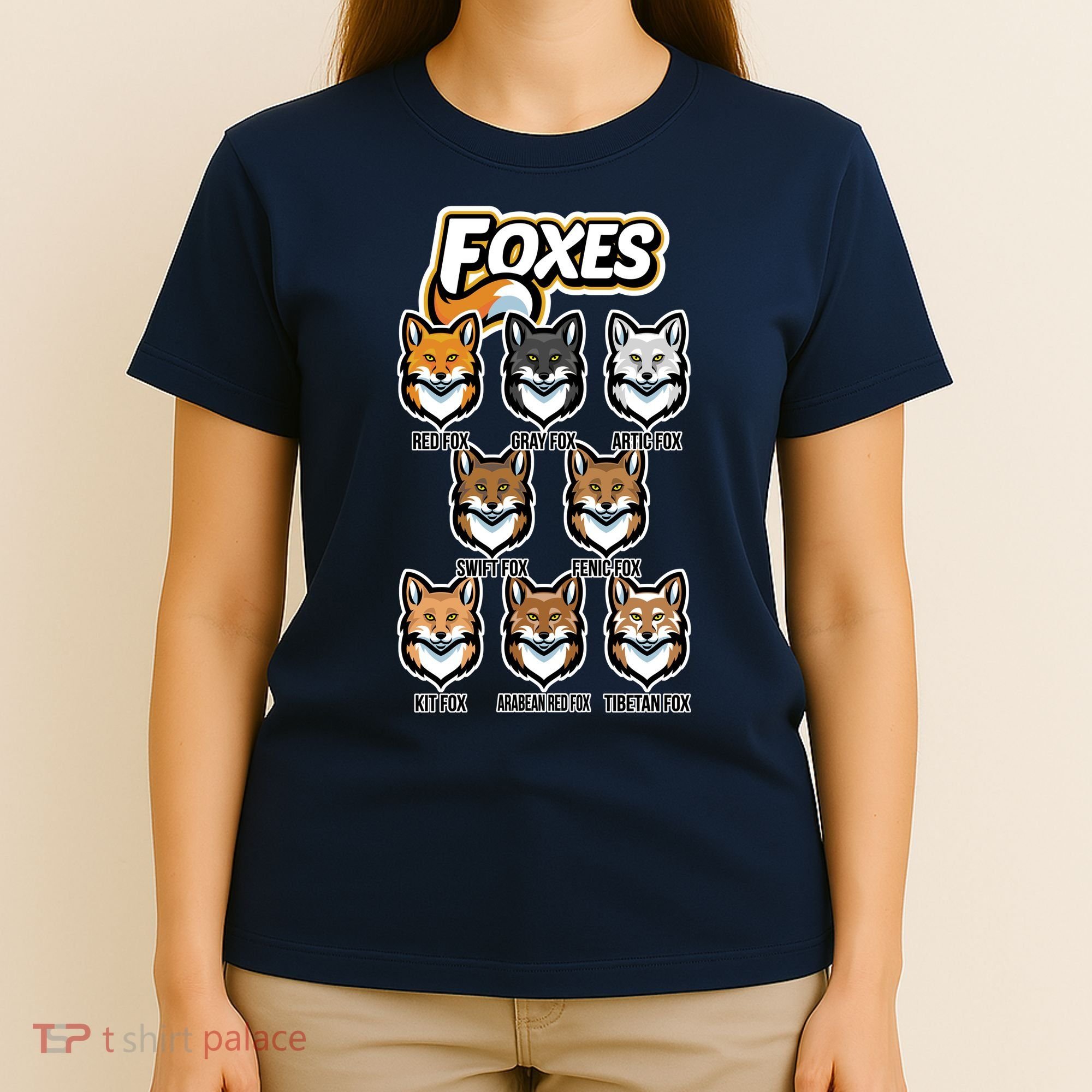 Foxes Of The World Fox Types T-Shirt