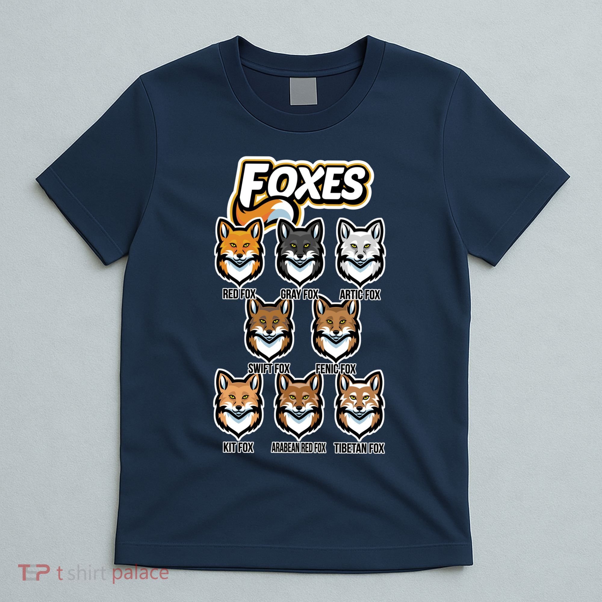 Foxes Of The World Fox Types T-Shirt