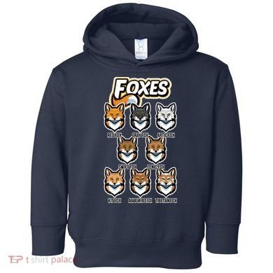Foxes Of The World Fox Types Toddler Hoodie