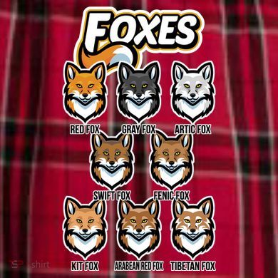 Foxes Of The World Fox Types Men's Flannel Plaid Pajama Pants