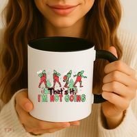 Funny Xmas Thats It Im Not Going Christmas Santa Coffee Mug thumb 3