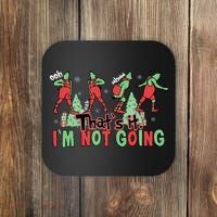 Funny Xmas Thats It Im Not Going Christmas Santa Coaster thumb 0