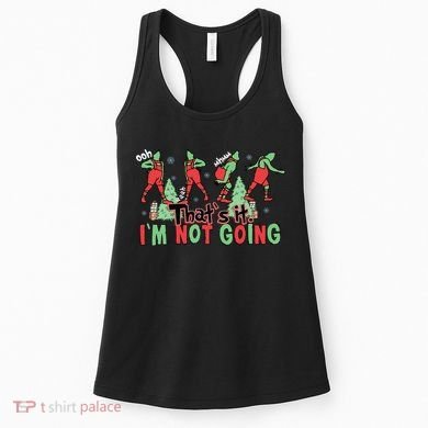 Funny Xmas Thats It Im Not Going Christmas Santa Women's Tank Top
