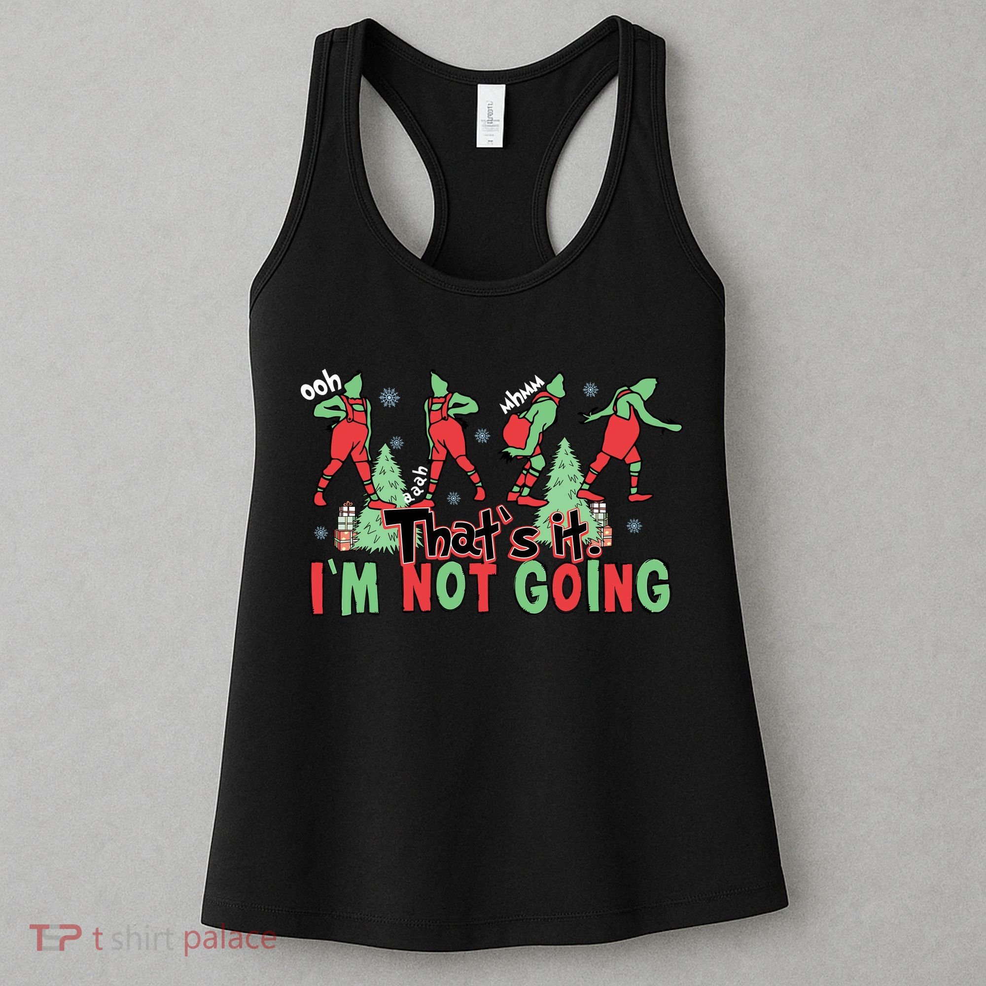Funny Xmas Thats It Im Not Going Christmas Santa Women's Tank Top
