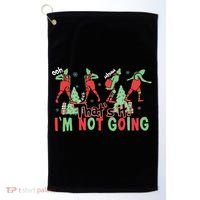 Funny Xmas Thats It Im Not Going Christmas Santa Golf Towel thumb 0