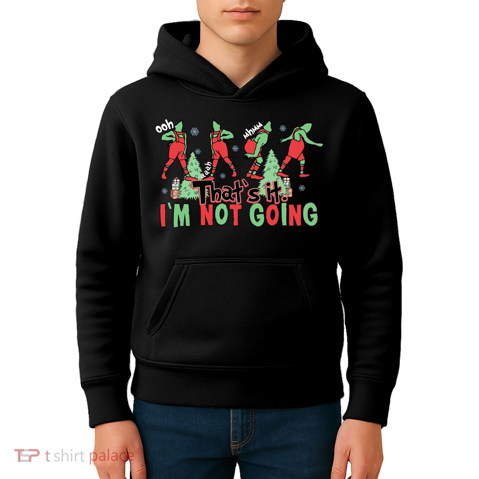 Funny Xmas Thats It Im Not Going Christmas Santa Kids Hoodie