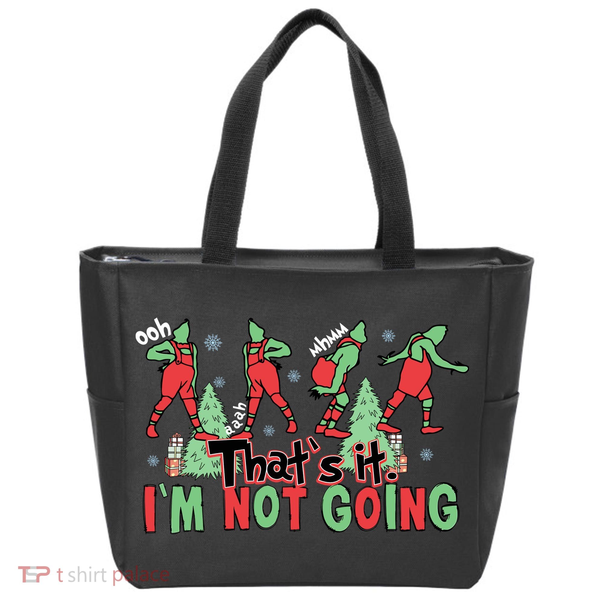 Funny Xmas Thats It Im Not Going Christmas Santa Tote Bag