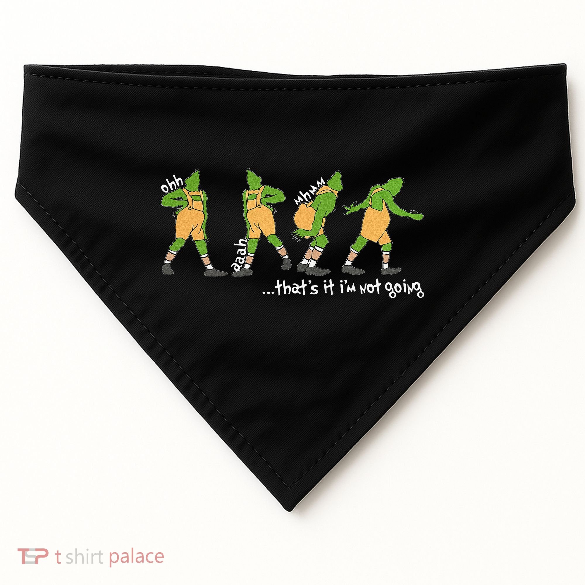 Funny Xmas Thats It Im Not Going Christmas USA-Made Doggie Bandana