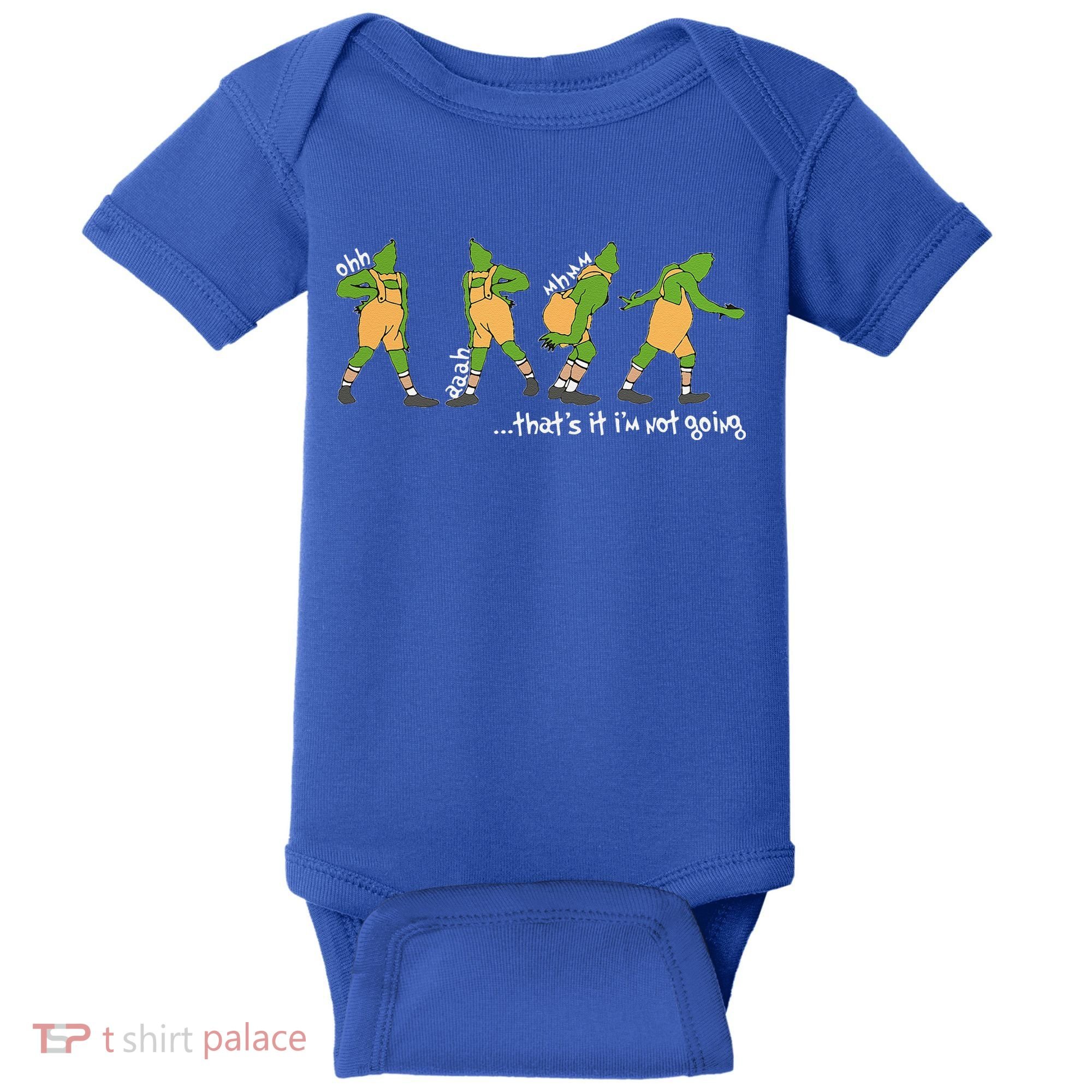 Funny Xmas Thats It Im Not Going Christmas Baby Bodysuit