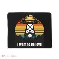 Funny XRP UFO Encounter Retro Sunset Ripple Cryptocurrency Funny Ripple XRP Mousepad thumb 0