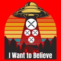Funny XRP UFO Encounter Retro Sunset Ripple Cryptocurrency Funny Ripple XRP Santa Hat thumb 1