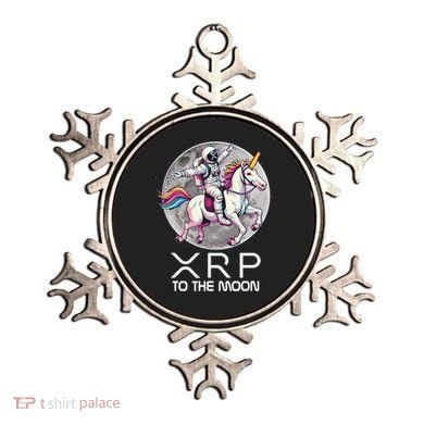 Funny XRP Unicorn Astronaut Crypto Boyfriend Girlfriend Gift Ornament