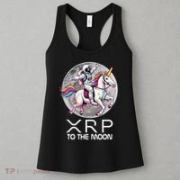 Funny XRP Unicorn Astronaut Crypto Boyfriend Girlfriend Gift Women's Tank Top thumb 3
