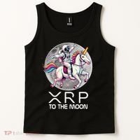 Funny XRP Unicorn Astronaut Crypto Boyfriend Girlfriend Gift Tank Top thumb 2
