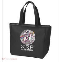 Funny XRP Unicorn Astronaut Crypto Boyfriend Girlfriend Gift Tote Bag thumb 3