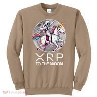 Funny XRP Unicorn Astronaut Crypto Boyfriend Girlfriend Gift Sweatshirt thumb 0