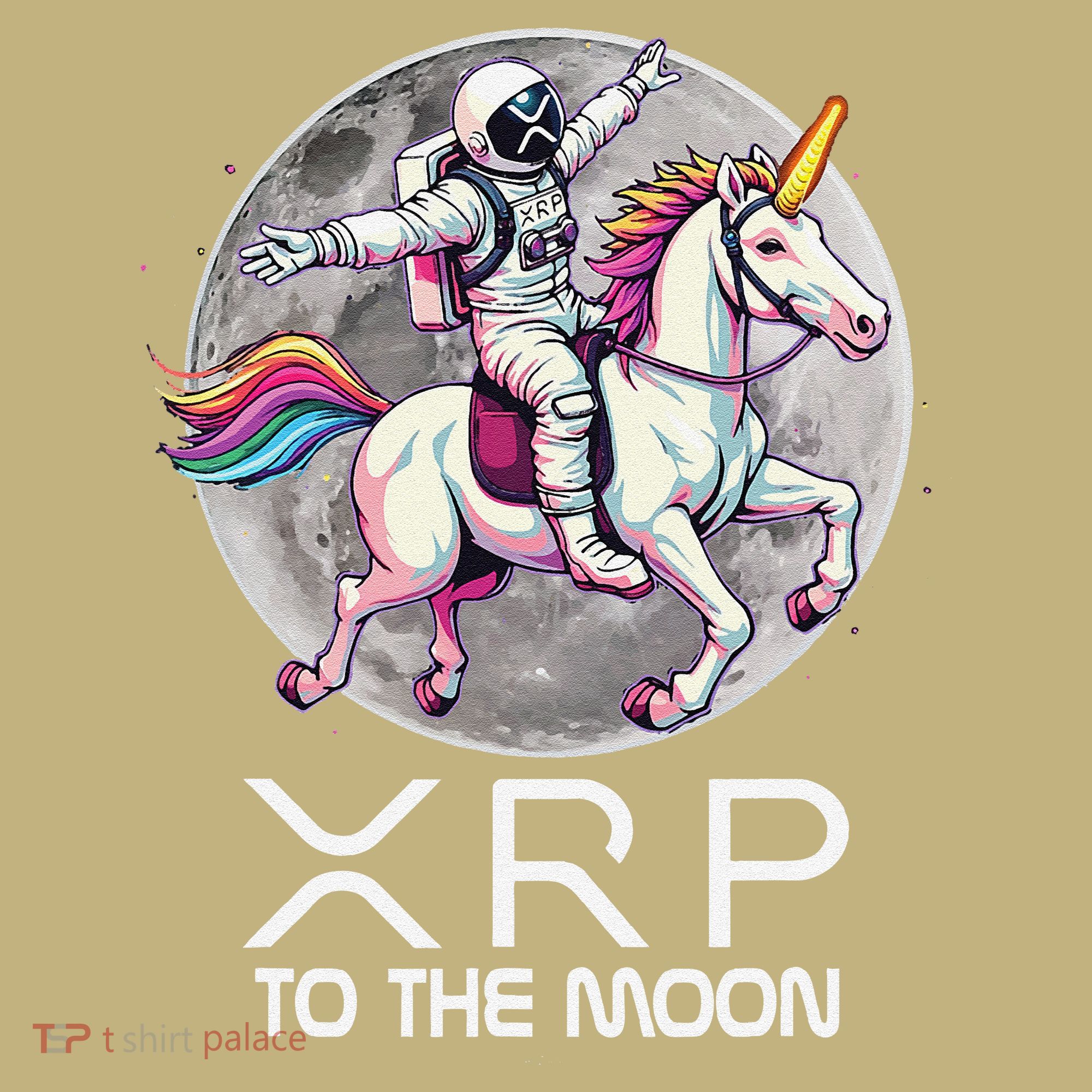 Funny XRP Unicorn Astronaut Crypto Boyfriend Girlfriend Gift Button