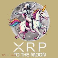 Funny XRP Unicorn Astronaut Crypto Boyfriend Girlfriend Gift Mousepad thumb 1