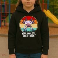 Funny You Axolotl Questions Kids Hoodie thumb 3