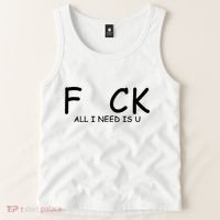 Fuck You All I Need Is U Tank Top thumb 2