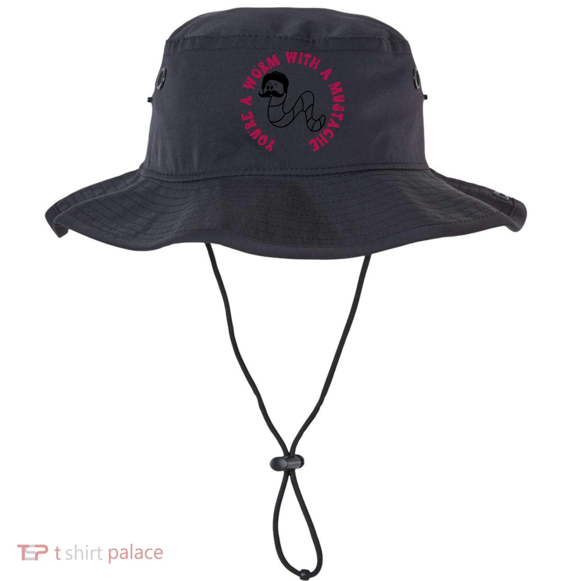 Funny You’re A Worm With A Mustache Meme For Men Women Bucket Hat