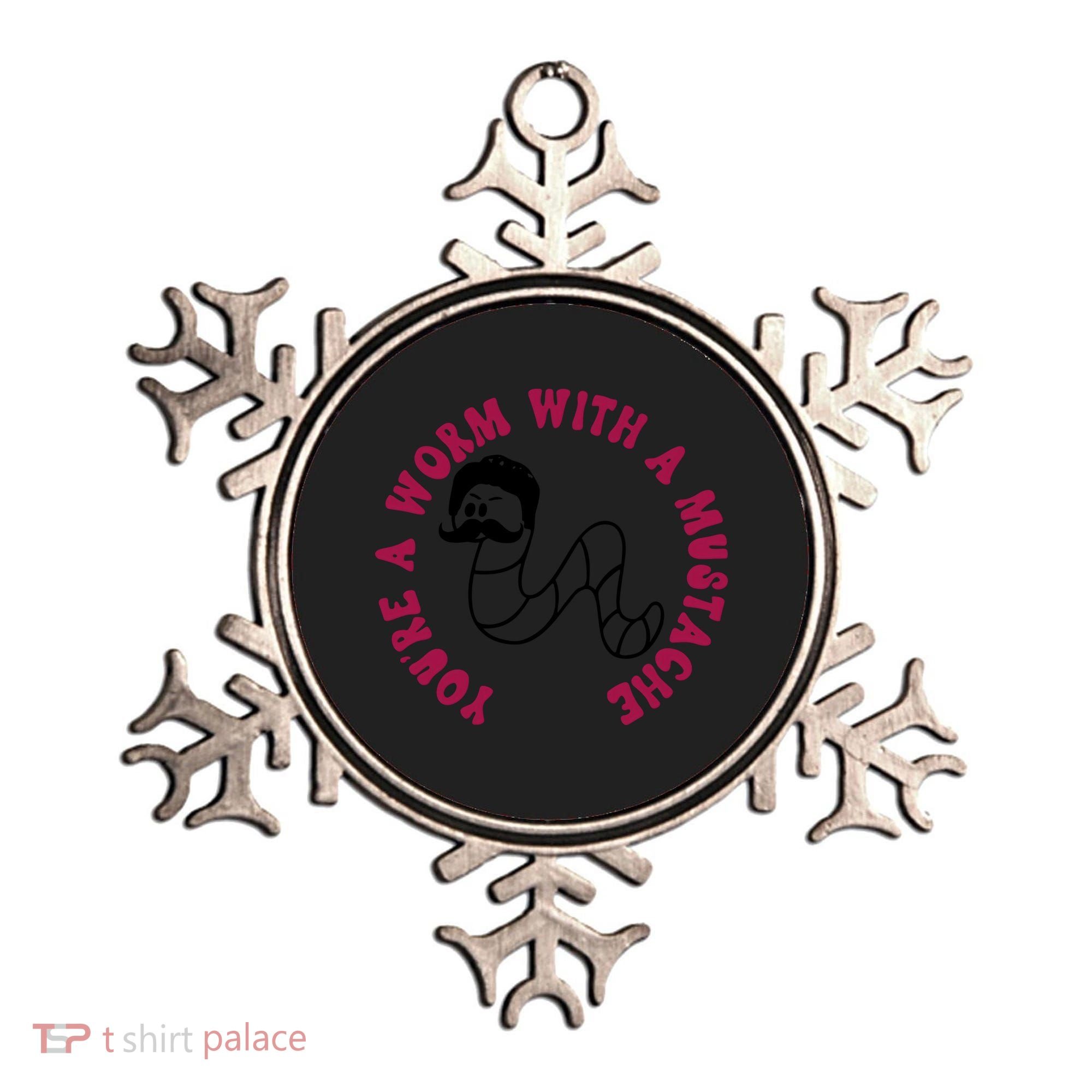 Funny You’re A Worm With A Mustache Meme For Men Women Ornament