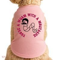 Funny You’re A Worm With A Mustache Meme For Men Women Doggie Tank thumb 0
