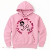 Funny You’re A Worm With A Mustache Meme For Men Women Hoodie thumb 0