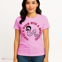 Funny You’re A Worm With A Mustache Meme For Men Women Women's T-Shirt thumb 4