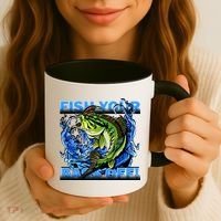Fish Your Bass Off Funny Fishing Coffee Mug thumb 3