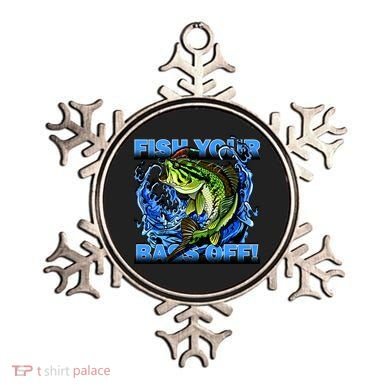 Fish Your Bass Off Funny Fishing Ornament