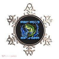 Fish Your Bass Off Funny Fishing Ornament thumb 0
