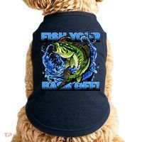 Fish Your Bass Off Funny Fishing Doggie Tank thumb 0
