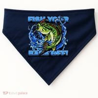 Fish Your Bass Off Funny Fishing USA-Made Doggie Bandana thumb 0