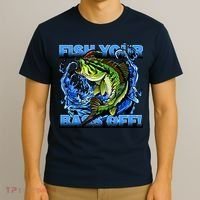 Fish Your Bass Off Funny Fishing T-Shirt thumb 3