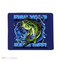 Fish Your Bass Off Funny Fishing Mousepad thumb 0