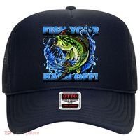 Fish Your Bass Off Funny Fishing Hat thumb 0