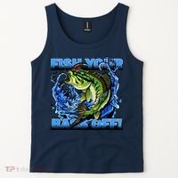 Fish Your Bass Off Funny Fishing Tank Top thumb 2