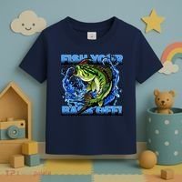 Fish Your Bass Off Funny Fishing Toddler T-Shirt thumb 3