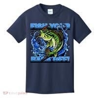 Fish Your Bass Off Funny Fishing Kids T-Shirt thumb 0