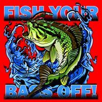 Fish Your Bass Off Funny Fishing Santa Hat thumb 1